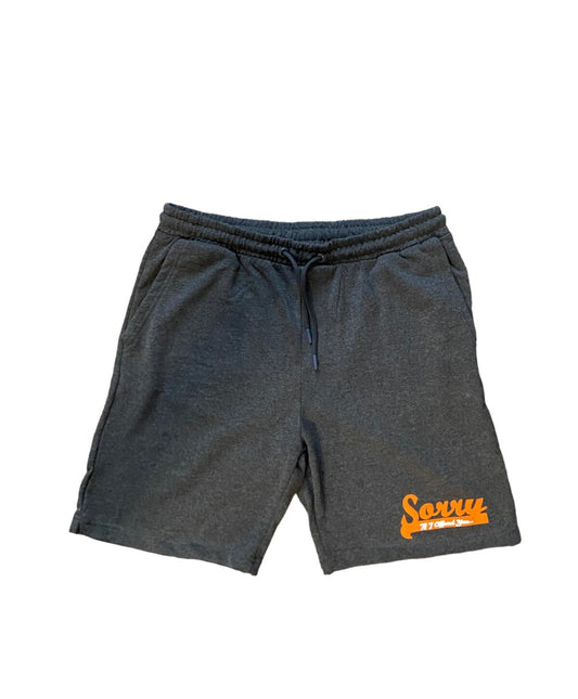 "Play Ball" Unisex Cotton Shorts Orange Set